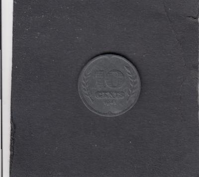 Beschrijving: 10 Cent WILHELMINA  